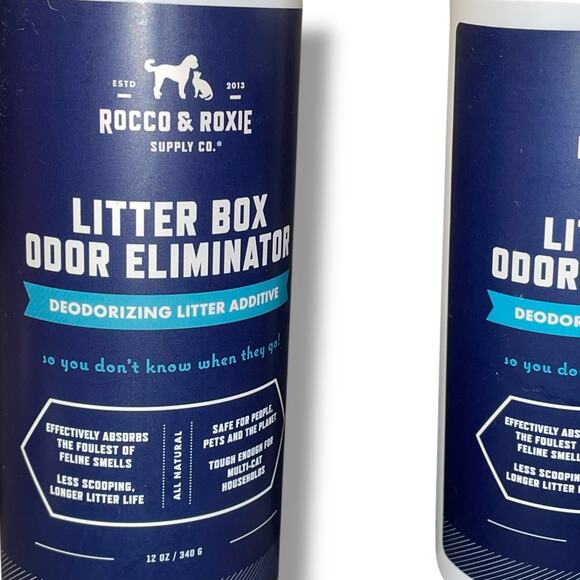 Rocco & Roxie Litter Box Additive Odor Eliminator Urine Deodorize 12 oz Lot x3 - Picture 5 of 12
